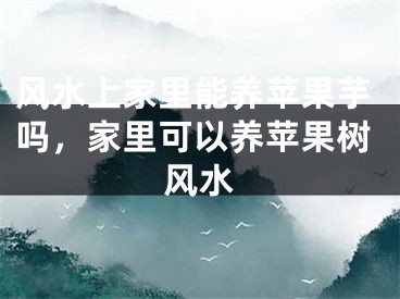 风水上家里能养苹果芋吗,家里可以养苹果树风水