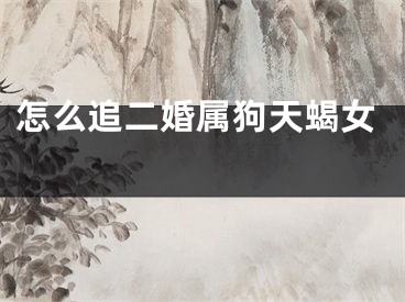 怎么追二婚属狗天蝎女 