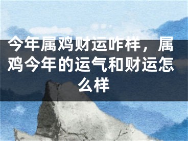 今年属鸡财运咋样，属鸡今年的运气和财运怎么样