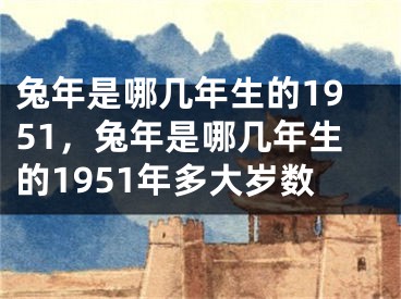 兔年是哪几年生的1951，兔年是哪几年生的1951年多大岁数